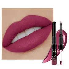 evpct 1Pcs Rose Plum Neutral Matte Lip Liner and Liquid Lipstick Stain Makeup...