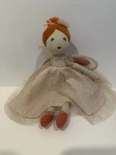Moulin Roty Pink Fairy Doll With Original Tags Collectible Made In France