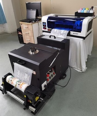 XP600 A3+ DTF Printer with Shaking Machine 5*500ML DTF Ink 1KG Powder and Film