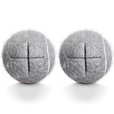HPWFHPLF 2PCS Precut Tennis Balls for Walkers, 2.2 Inches cross cut, Grey