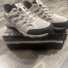 NORTIV 8 Men's Hiking Shoes Lightweight Leather Low-Top Walking Boots 10.5