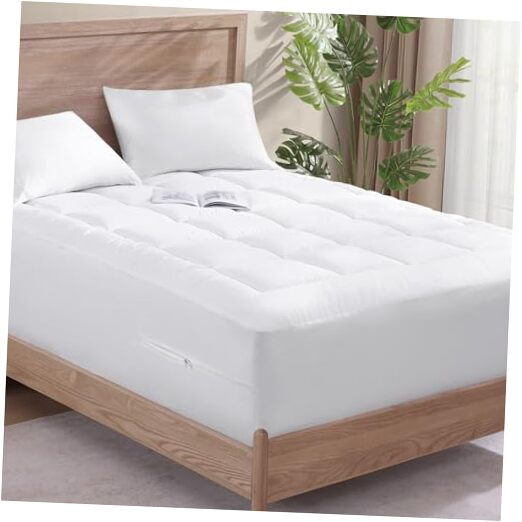 Queen 3 in 1 Mattress Topper, Protector & Encasement, Deep Pocket, 600 GSM