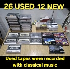 Lot of 38 Type II High Bias Tapes Maxell TDK Sony BASF