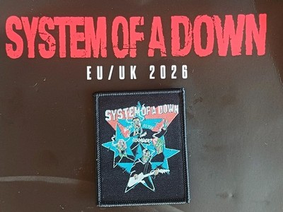 VIP Merch Patch SOAD System Of A Down   Aufnäher UK/EU Tour 2026 SAMMLERSTÜCK