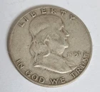 1951 D Benjamin Franklin Half Dollar Coin