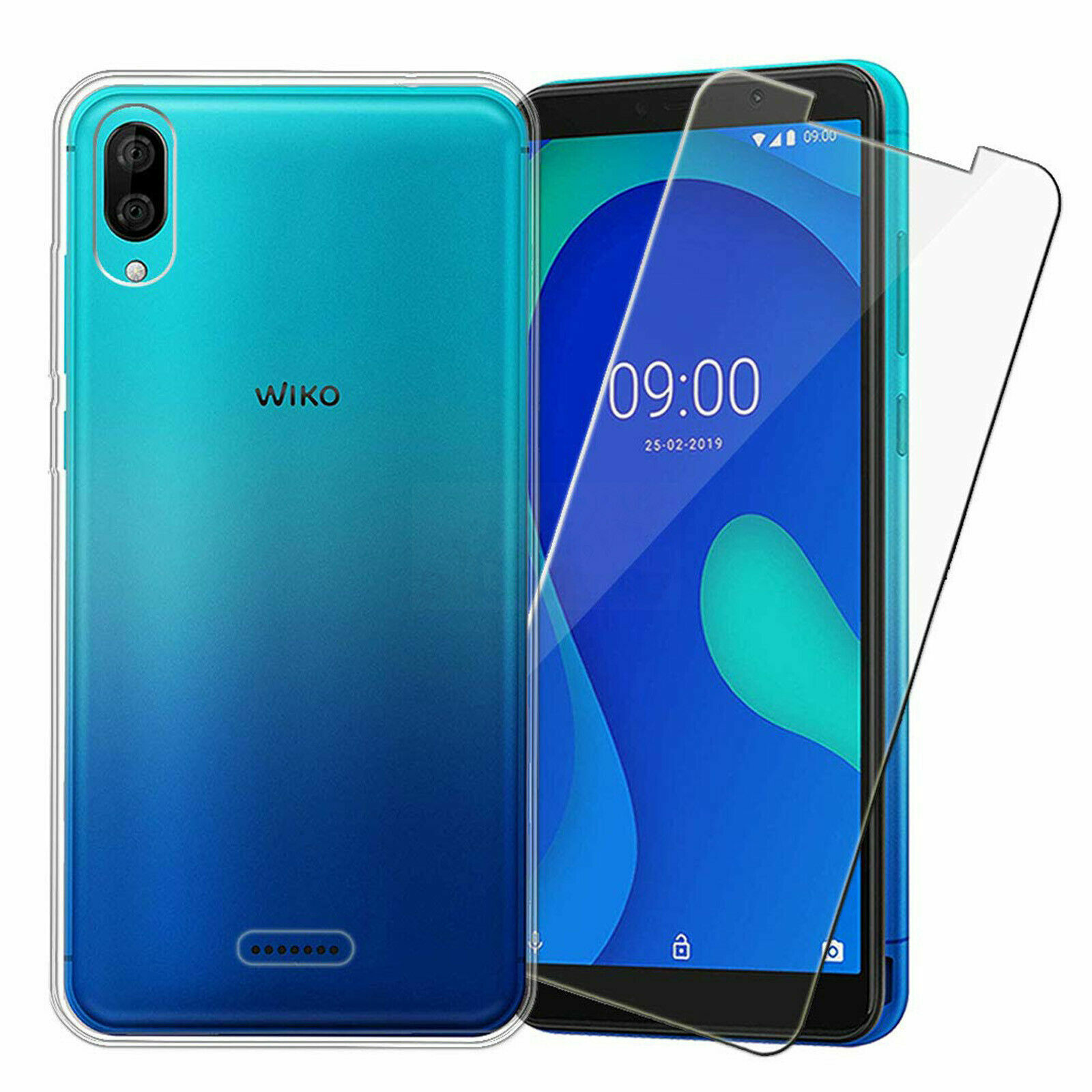 Custodia Soft TPU Slim + Pellicola Vetro Temperato Per Huawei P Smart 2021 - Trasparente