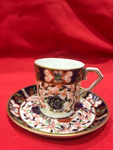 1882 Royal Crown Derby coffee demitasse duo Imari pattern #524, set #3 - Picture 2 of 3