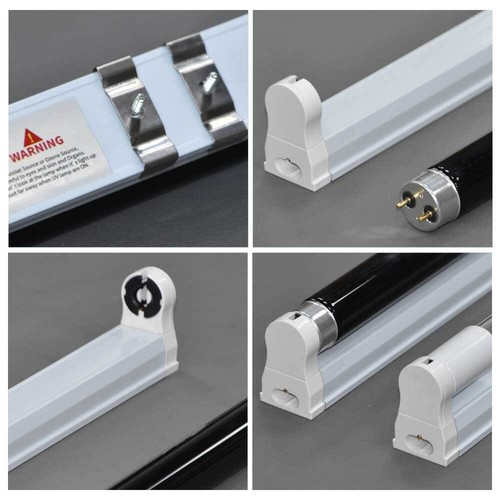 4X 120cm 36W UV Komplettset Schwarzlicht Röhre Schwarzlichtlampe Schwarzlichtset - Bild 7 von 22