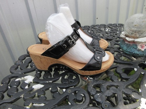 GABOR BLACK PATENT LEATHER MULES SIZE 4.5 G UK 37.5 EU ONLY BEEN TRIED ON - Picture 5 of 7