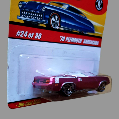 Hot Wheels 1970 Plymouth Barracuda Pink Classics Series 3 #24/30 1:64 Sin usar, en caja - Imagen 11 de 15