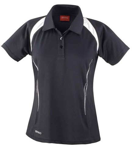 Polo Spiro Team Spirit para mujer S177F - Camiseta de entrenamiento deportes gimnasio correr - Imagen 3 de 5
