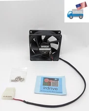 Evercool Black 80mm 4-pin Molex 12V Cooling Case Fan for Armor Hard Drive Cooler