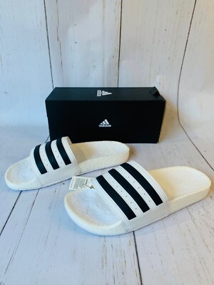Adidas Originals Adilette Boost White Black Slides Men comfort FY8155  8,9,10, - Main Image