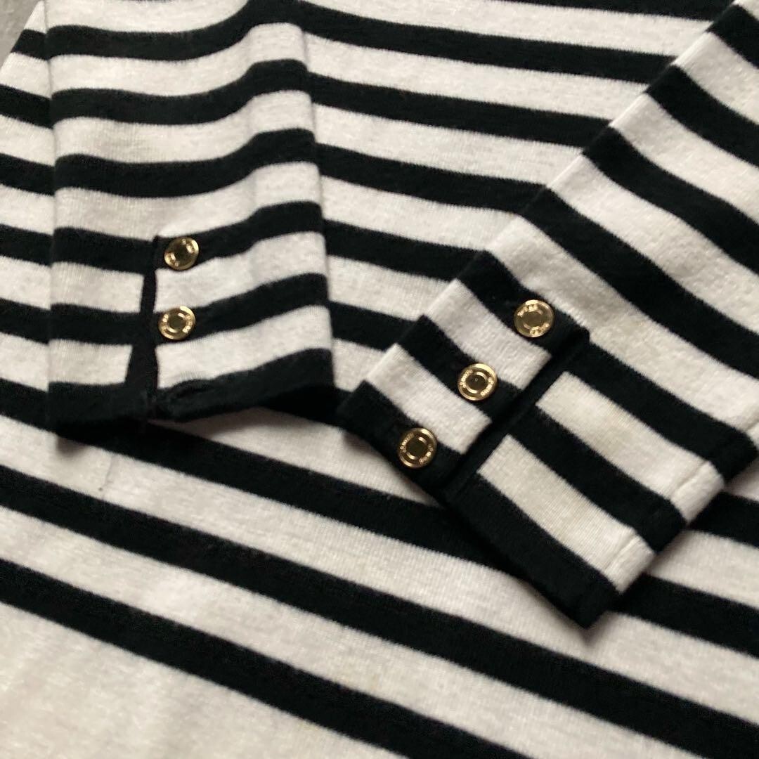 Muse Deuxieme Classe Boat Neck Striped Knit Wool Blend Gold