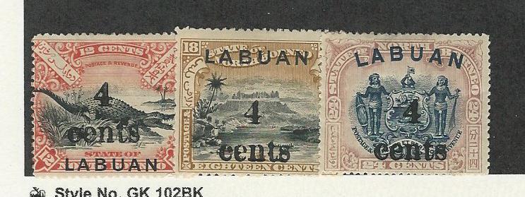 Labuan, Postage Stamp, #113-115 Mint Hinged, 1904, JFZ | eBay