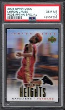 2003 Upper Deck LeBRON JAMES RC Redemption Special PSA 10 GEM MINT