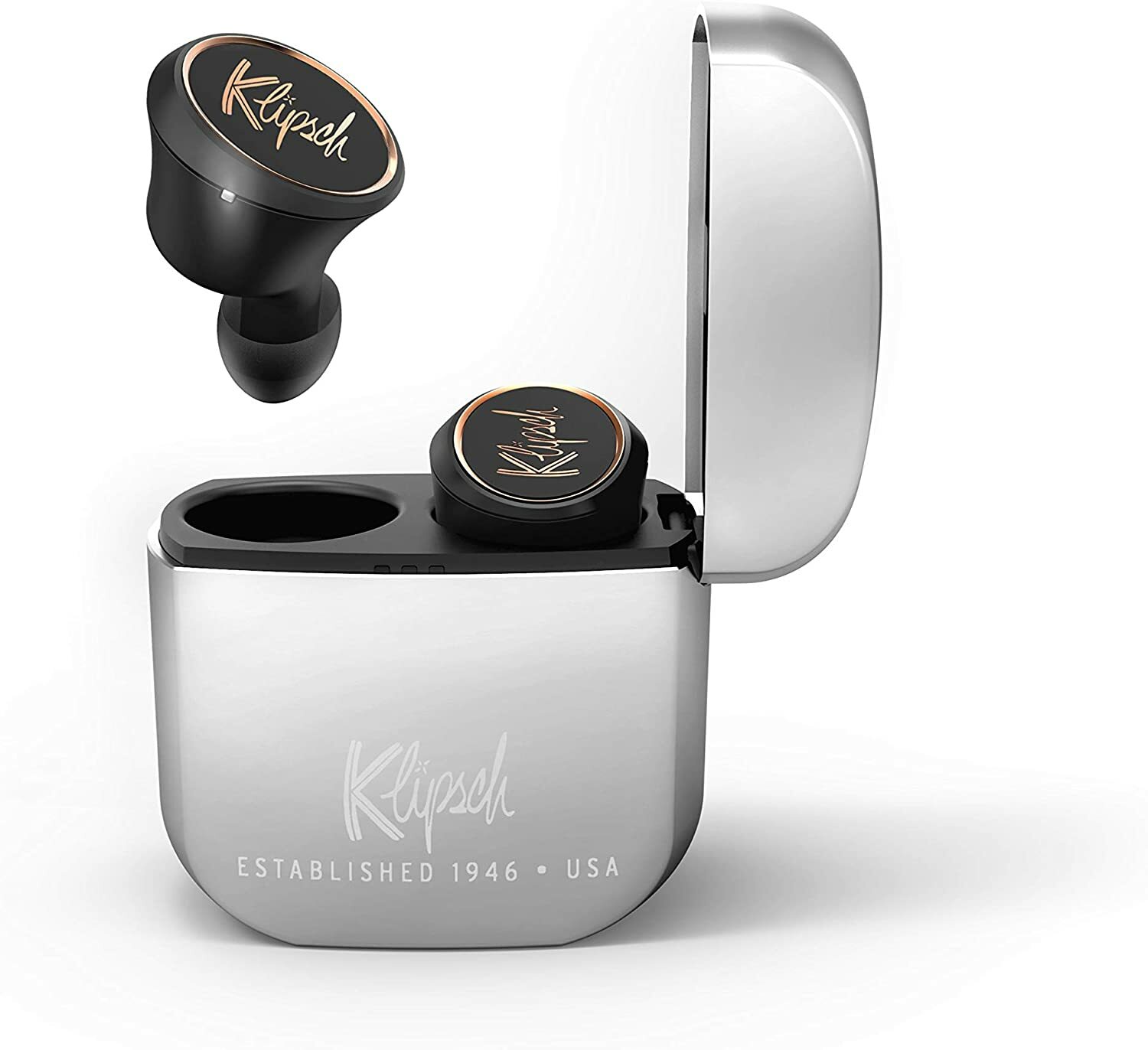 Klipsch T5 True Wireless Earbuds - Silver Black Gold Bluetoo