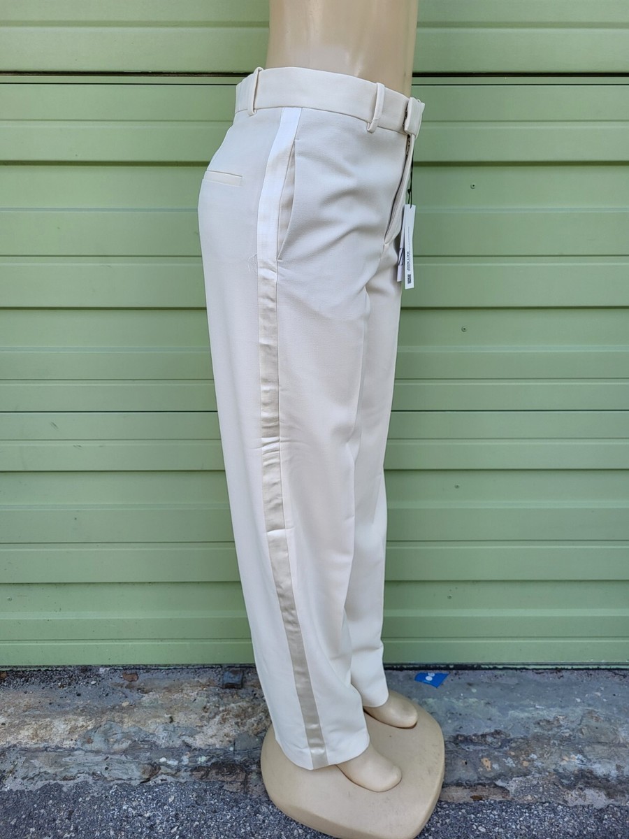 Zara WOMEN IVORY The Masculine Low Rise Trousers 2639/707 Zara WOMEN IVORY The Masculine Low Rise Trousers 2639/707