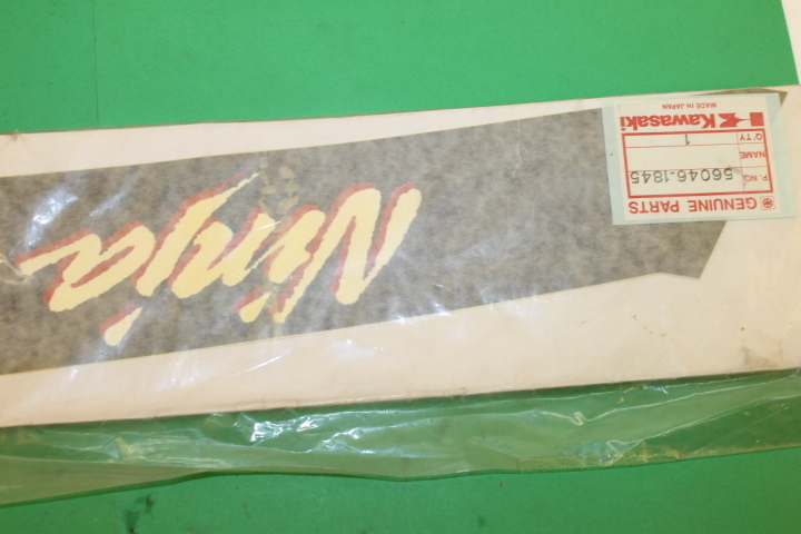Kawasaki Right RH Ninja P9 Pattern Decal Emblem 1986 ZX600