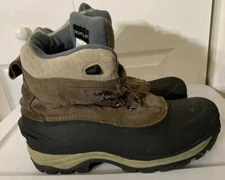 POLAR EDGE Mens Sz 13 Warm Thermolite Winter Snow Boots Brown Shoes