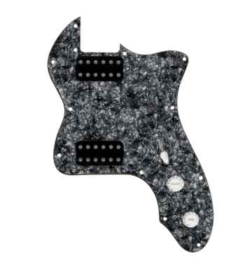 920D 72 Thinline Tele Loaded Pickguard Cool Kid Humbuckers Black Pearl/White/Blk