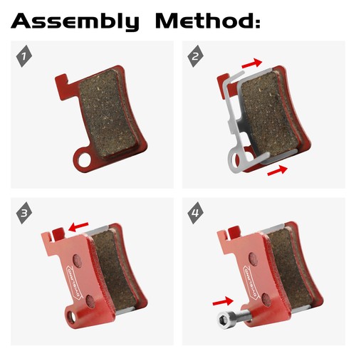 2-Pairs MT600 Sintered Metal Or Semi Metal E-Bike Disc Brake Pad for LD-200PLUS - 第 15/21 張圖片