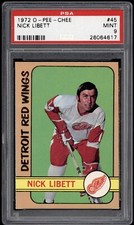 1972-73 OPC #45 NICK LIBETT PSA 9 MINT