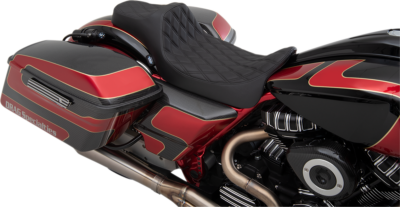 Drag Specialties Predator III Extended Reach Seat for 08-22 Harley