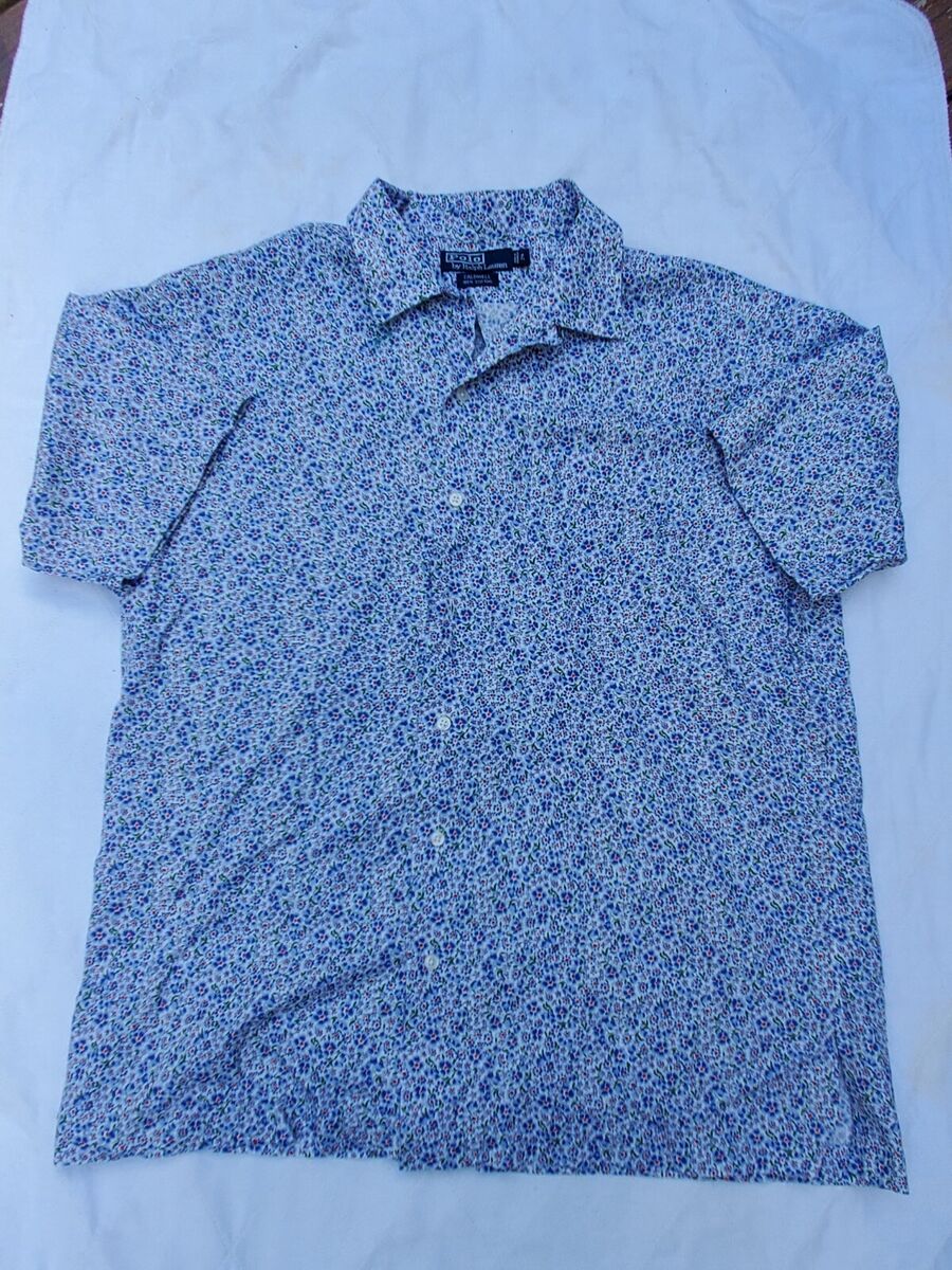 Mens Large - Vintage POLO RALPH LAUREN Floral All Over Print Mens Large - Vintage POLO RALPH LAUREN Floral All Over Print