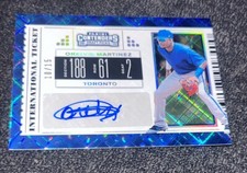 2019 Panini Contenders Draft Picks Rookie Ticket Orelvis Martinez Auto #10/15