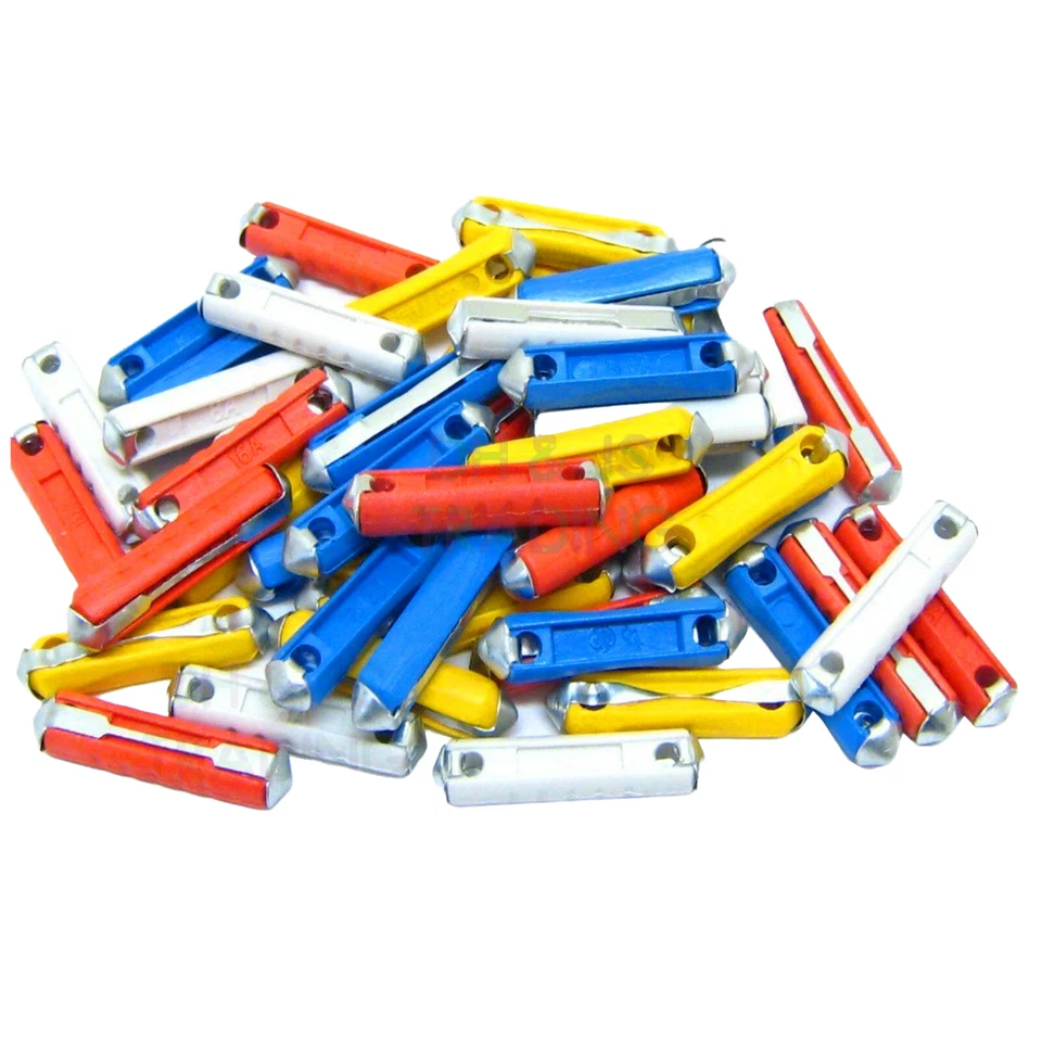 DH & JS 20 x Mixed Continental Fuses Torpedo Fuse Bullet Classic Car Auto Van
