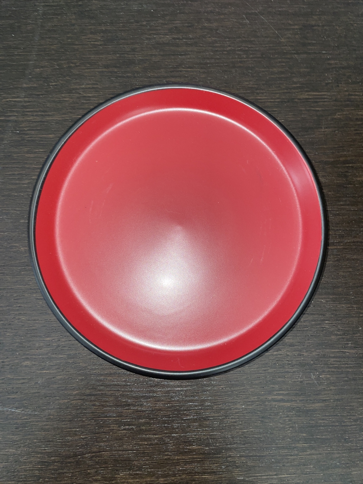 Gibson Home Soho Lounge Salad Plates Red Reactive Stoneware