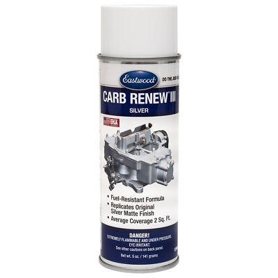 Eastwood Fuel Resistance Carburetor Renew Silver Matte Spray Paint Aerosol 5 Oz