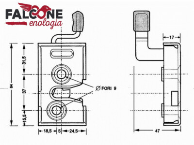 SERRATURA PER CABINA TRATTORE SX MANIGLIA INTERNA TORINCAB BRIEDA FIAT LANDINI - Foto 11