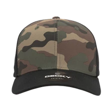 Decky 6 Panel Mid Profile Structured Camo Cap - 1048