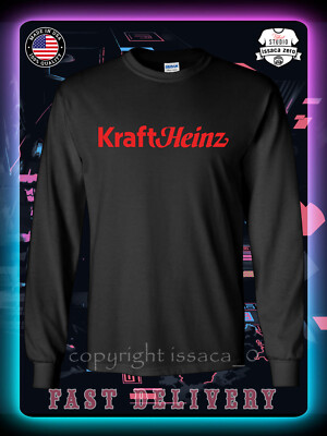 New Kraft Heinz Food Logo Men's Long Sleeve T-Shirt American issaca Tees