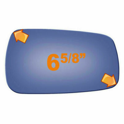 Convex Right Mirror Glass For 86-94 Mazda 323 W/O BackingPlate
