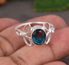Oval Cut Alexandrite Silver Gemstone Ring Valentine's Day New Gift Ring For Her
