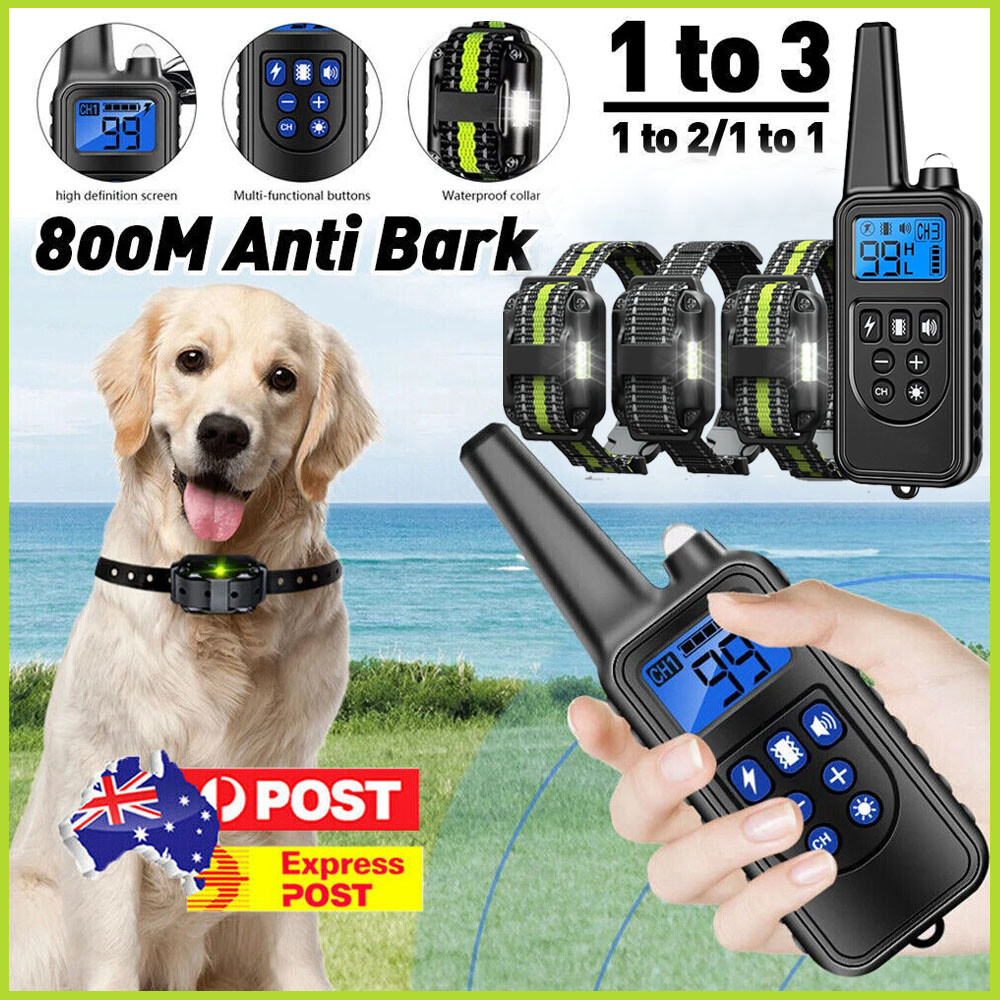 Electric Dog Training Collar Dog Anti Bark Stop Rechargeable