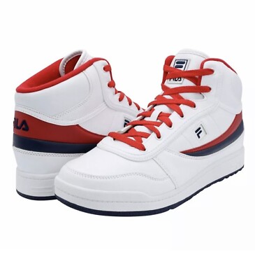 FILA BBN 84 NS MID LEATHER TRAINER SPORTS SNEAKERS MEN SHOES WHITE SIZE 10.5 NEW
