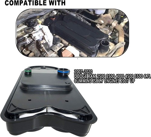 For Mopar 68002433AC Cummins Filter Crankcase Breather Element RAM 2500 3500 6.7 - Picture 6 of 10