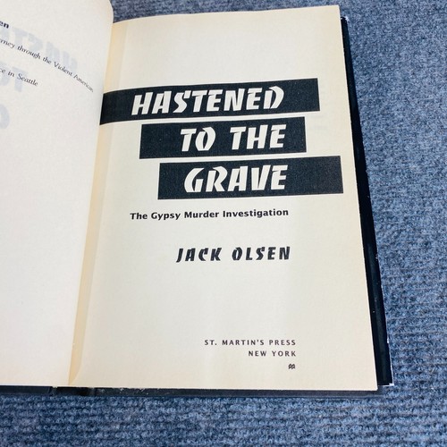 Hastened to the Grave Jack Olsen 1988 1st Edition Hardcover True Crime Murder - Picture 7 of 13