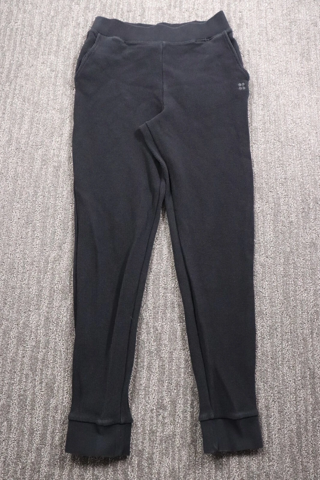 sweaty-betty thermal high rise stretch organic cotton sweatpants