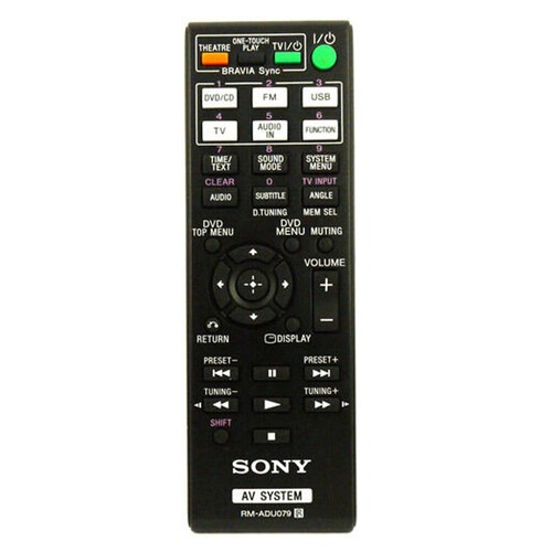 New Original RM-ADU079 For Sony AV System Remote Control DAV DZ171 DAV DZ175 - Picture 3 of 4