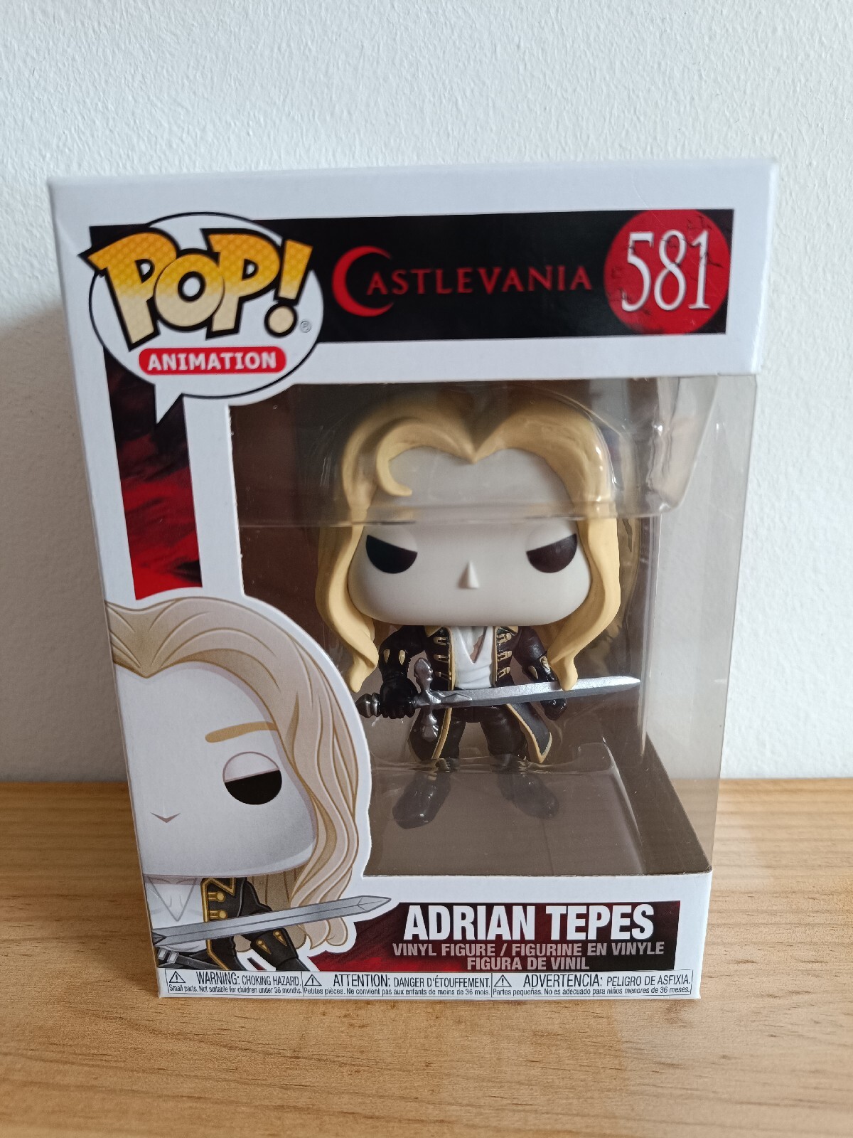 Funko Pop Adrian Tepes Castlevania # 581 Rare Caja Leve Daño Ver Fotos