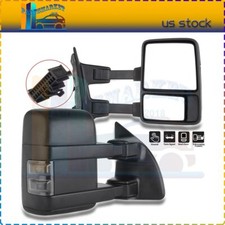 Manual Led Signal Lamps Towing Mirrors Pair Side For 1999-16 Ford Super Duty Manual Led Signal Lamps Towing Mirrors Pair Side For 1999-16 Ford Super Duty