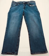 TK Axel Jeans Mens 38x30 Blue Vintage Slim Bootcut Denim Distressed 2900