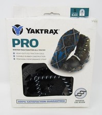 YakTrax Pro Boot Shoe Ice Snow Traction Steel Cables S Men 5-8.5 Women 6.5-10