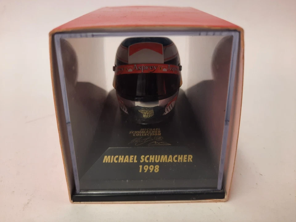 Minichamps Michael Schumacher Ferrari helmet Suzuka 1998 1/8 510387803 - Immagine 3 di 4