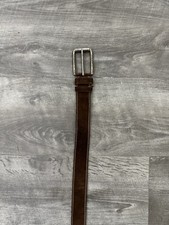 Prada Chestnut Brown Suede Belt 